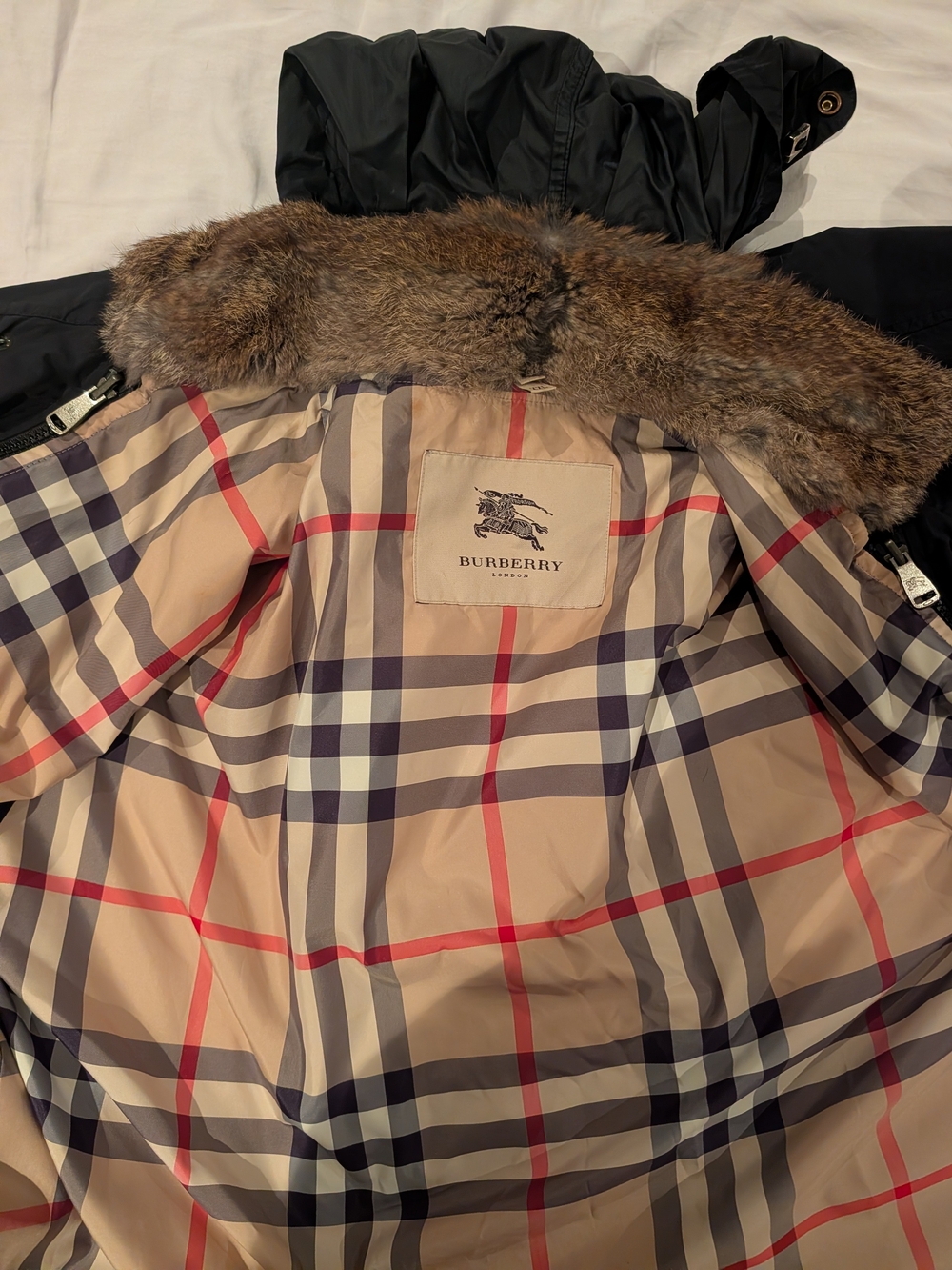 Authentic Burberry London Men's 2-in-1 XXL Convertible Parka